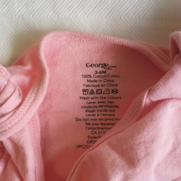 george valentines day matching outfit set 3-6 months baby girl - Picture 2 of 7